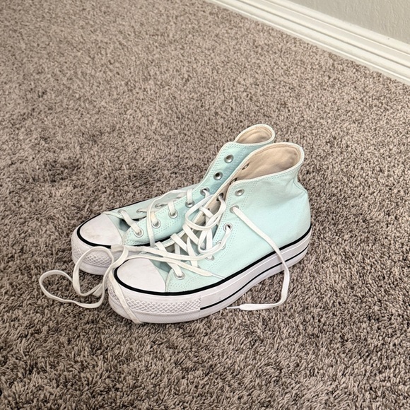 Converse Shoes - Converse Light Green High-Top Sneakers
